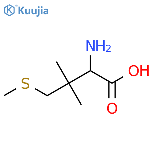 2-Amino-3,3-dimethyl-4-(methylsulfanyl)butanoic acid structure
