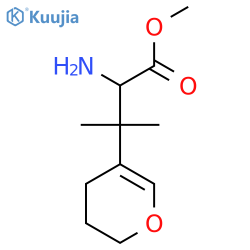 methyl 2-amino-3-(3,4-dihydro-2H-pyran-5-yl)-3-methylbutanoate structure