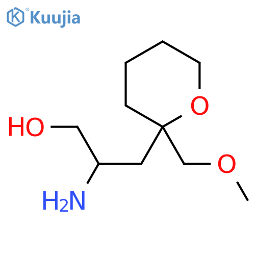 2-amino-3-2-(methoxymethyl)oxan-2-ylpropan-1-ol structure