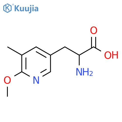 2-amino-3-(6-methoxy-5-methylpyridin-3-yl)propanoic acid structure
