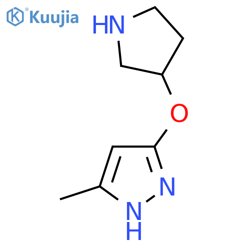 5-methyl-3-(pyrrolidin-3-yloxy)-1H-pyrazole structure