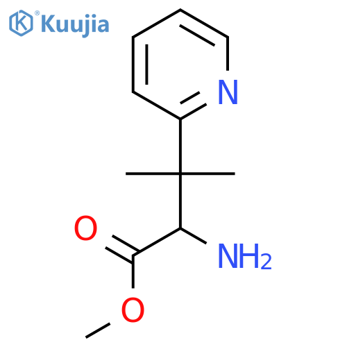 methyl 2-amino-3-methyl-3-(pyridin-2-yl)butanoate structure