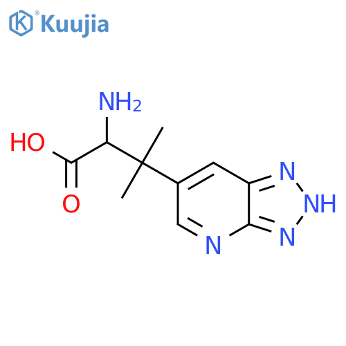 2-amino-3-methyl-3-{3H-1,2,3triazolo4,5-bpyridin-6-yl}butanoic acid structure