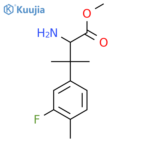 methyl 2-amino-3-(3-fluoro-4-methylphenyl)-3-methylbutanoate structure