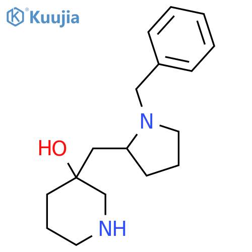3-(1-benzylpyrrolidin-2-yl)methylpiperidin-3-ol structure