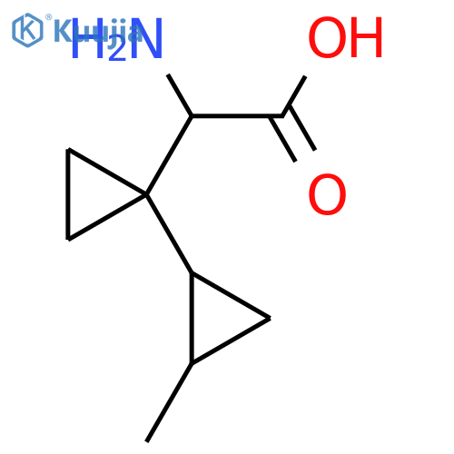 2-amino-2-1-(2-methylcyclopropyl)cyclopropylacetic acid structure