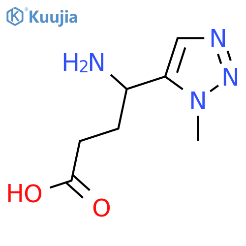 4-amino-4-(1-methyl-1H-1,2,3-triazol-5-yl)butanoic acid structure