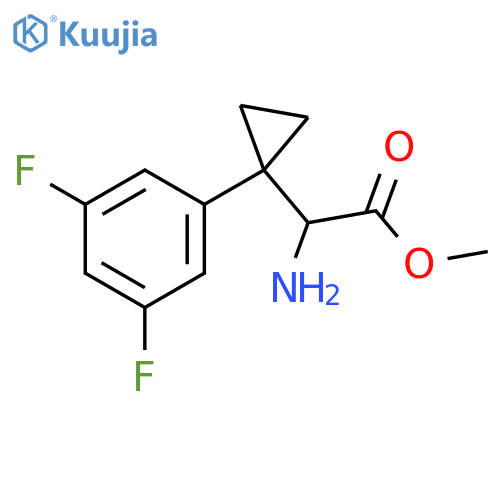 methyl 2-amino-2-1-(3,5-difluorophenyl)cyclopropylacetate structure
