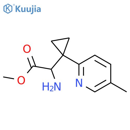 methyl 2-amino-2-1-(5-methylpyridin-2-yl)cyclopropylacetate structure