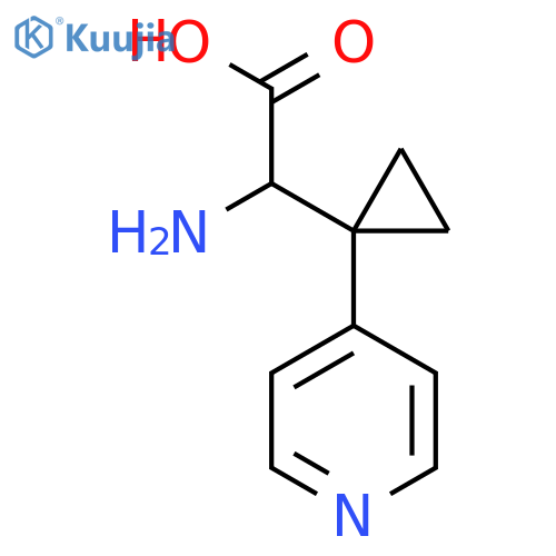 2-amino-2-1-(pyridin-4-yl)cyclopropylacetic acid structure