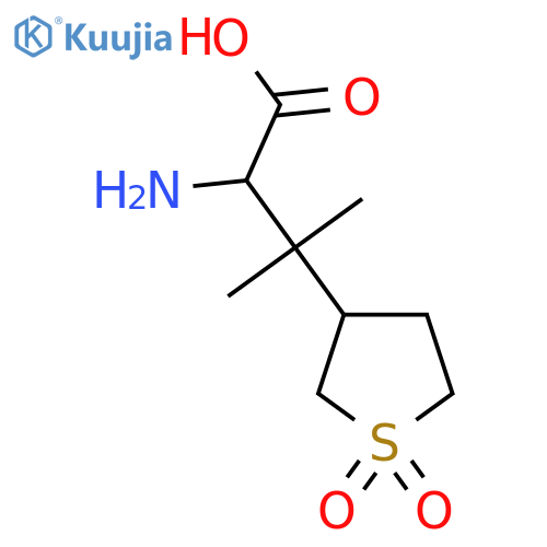 2-amino-3-(1,1-dioxo-1lambda6-thiolan-3-yl)-3-methylbutanoic acid structure