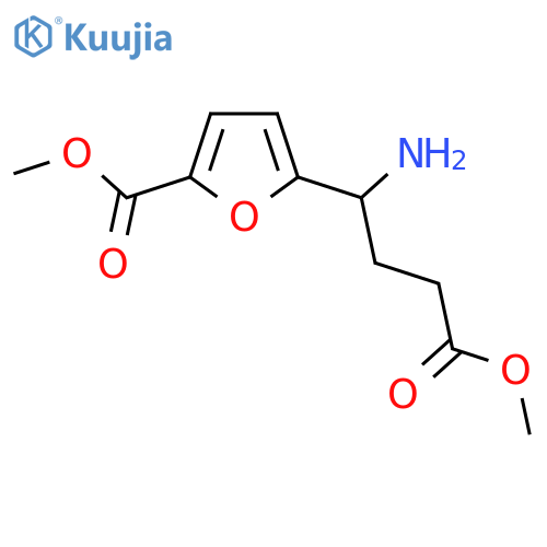 methyl 5-(1-amino-4-methoxy-4-oxobutyl)furan-2-carboxylate structure