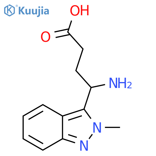 4-amino-4-(2-methyl-2H-indazol-3-yl)butanoic acid structure