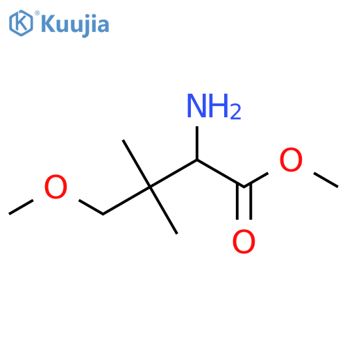 methyl 2-amino-4-methoxy-3,3-dimethylbutanoate structure