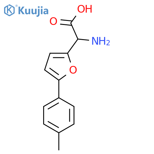 2-amino-2-5-(4-methylphenyl)furan-2-ylacetic acid structure