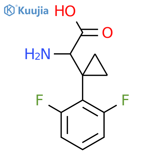 2-amino-2-1-(2,6-difluorophenyl)cyclopropylacetic acid structure