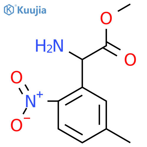 methyl 2-amino-2-(5-methyl-2-nitrophenyl)acetate structure