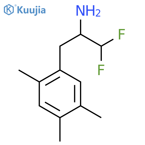 1,1-difluoro-3-(2,4,5-trimethylphenyl)propan-2-amine structure