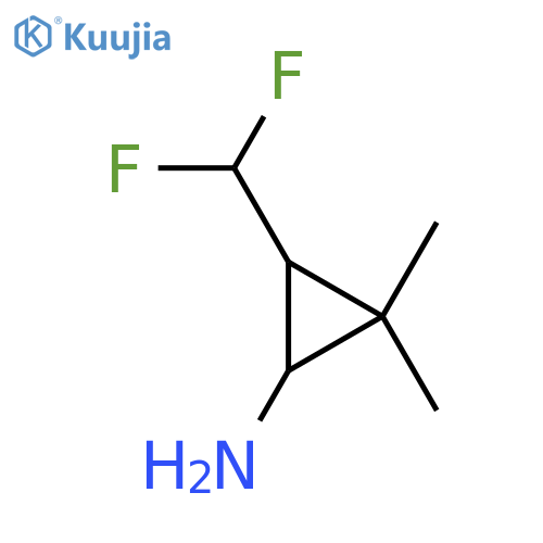 3-(difluoromethyl)-2,2-dimethylcyclopropan-1-amine structure