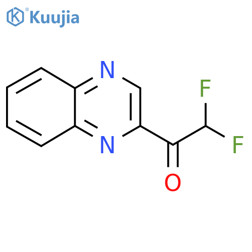 2,2-difluoro-1-(quinoxalin-2-yl)ethan-1-one structure