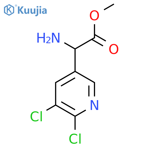 methyl 2-amino-2-(5,6-dichloropyridin-3-yl)acetate structure
