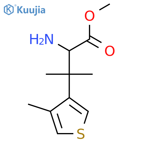 methyl 2-amino-3-methyl-3-(4-methylthiophen-3-yl)butanoate structure