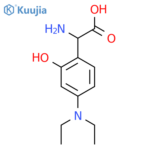 2-amino-2-4-(diethylamino)-2-hydroxyphenylacetic acid structure