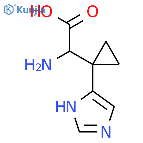 2-amino-2-[1-(1H-imidazol-5-yl)cyclopropyl]acetic acid structure