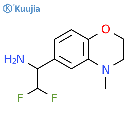 2,2-difluoro-1-(4-methyl-3,4-dihydro-2H-1,4-benzoxazin-6-yl)ethan-1-amine structure