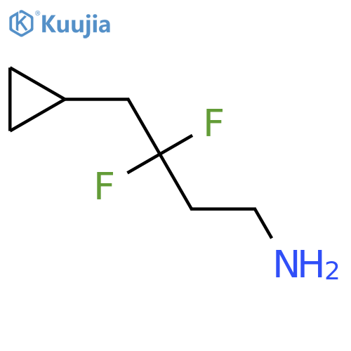 4-cyclopropyl-3,3-difluorobutan-1-amine structure
