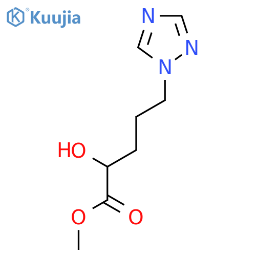 methyl 2-hydroxy-5-(1H-1,2,4-triazol-1-yl)pentanoate structure