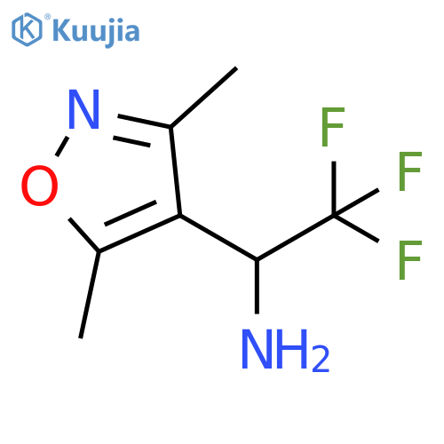 1-(dimethyl-1,2-oxazol-4-yl)-2,2,2-trifluoroethan-1-amine structure
