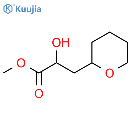 methyl 2-hydroxy-3-(oxan-2-yl)propanoate structure
