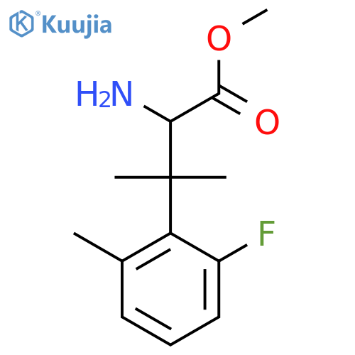methyl 2-amino-3-(2-fluoro-6-methylphenyl)-3-methylbutanoate structure
