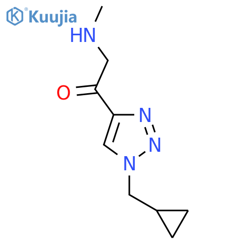1-1-(cyclopropylmethyl)-1H-1,2,3-triazol-4-yl-2-(methylamino)ethan-1-one structure
