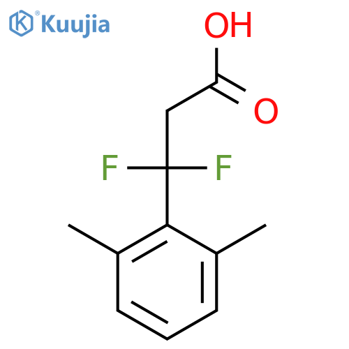 3-(2,6-dimethylphenyl)-3,3-difluoropropanoic acid structure