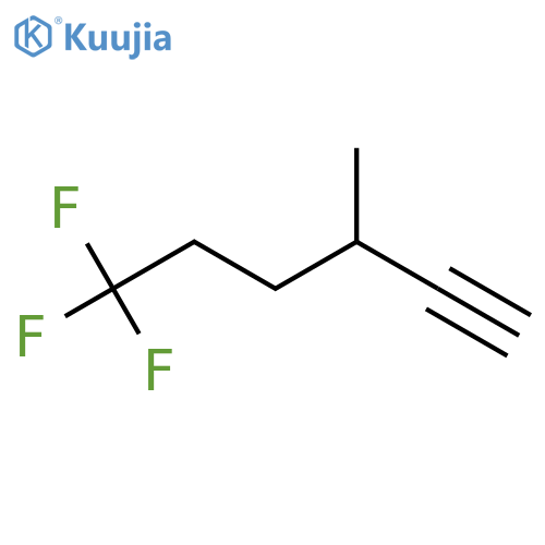 6,6,6-Trifluoro-3-methylhex-1-yne structure