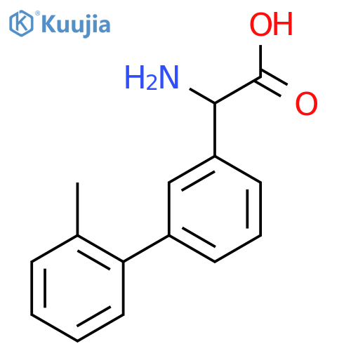 2-amino-2-3-(2-methylphenyl)phenylacetic acid structure