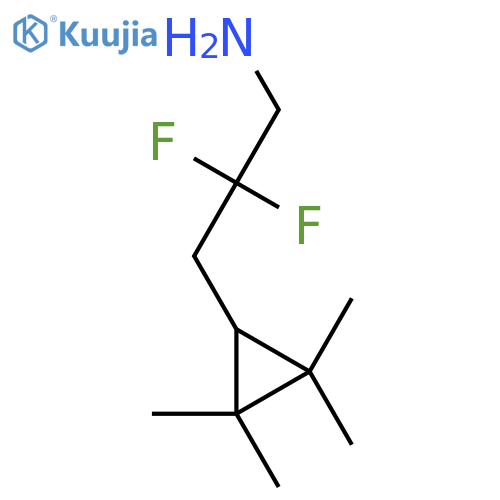 2,2-difluoro-3-(2,2,3,3-tetramethylcyclopropyl)propan-1-amine structure