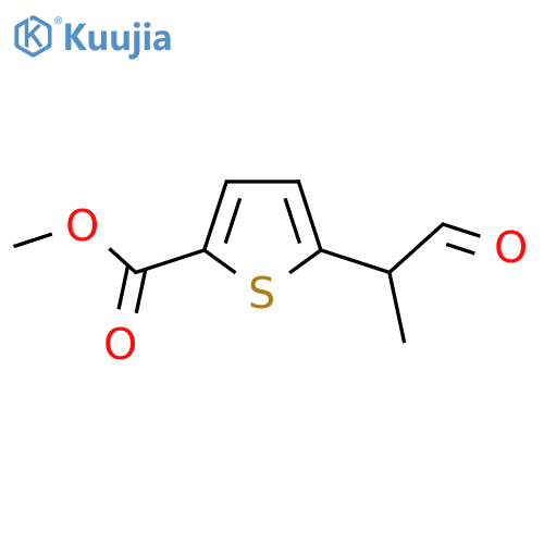 methyl 5-(1-oxopropan-2-yl)thiophene-2-carboxylate structure