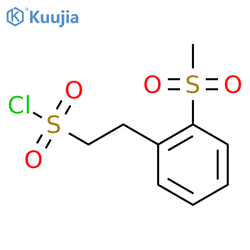 2-(2-methanesulfonylphenyl)ethane-1-sulfonyl chloride structure
