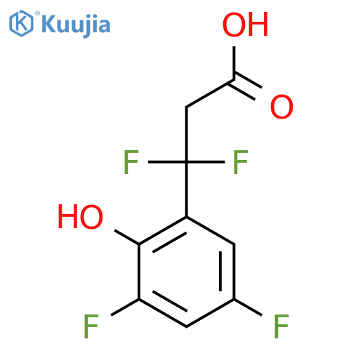 3-(3,5-difluoro-2-hydroxyphenyl)-3,3-difluoropropanoic acid structure