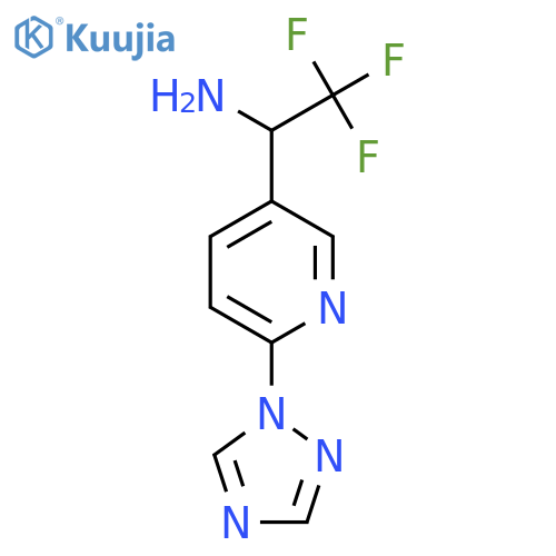 2,2,2-trifluoro-1-6-(1H-1,2,4-triazol-1-yl)pyridin-3-ylethan-1-amine structure