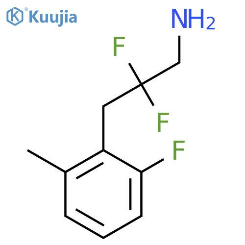 2,2-difluoro-3-(2-fluoro-6-methylphenyl)propan-1-amine structure