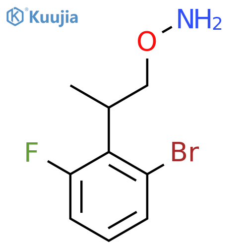 O-2-(2-bromo-6-fluorophenyl)propylhydroxylamine structure