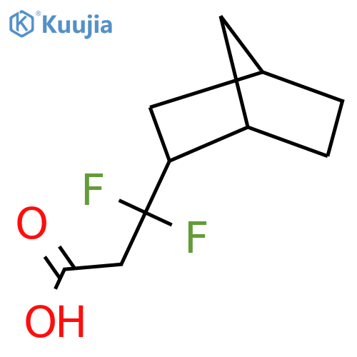 3-{bicyclo2.2.1heptan-2-yl}-3,3-difluoropropanoic acid structure