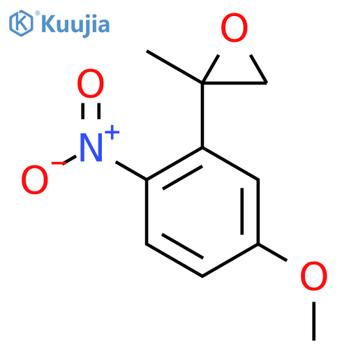 2-(5-methoxy-2-nitrophenyl)-2-methyloxirane structure