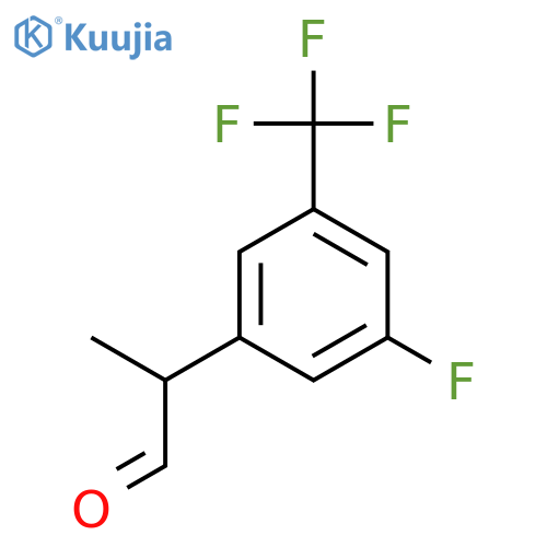 2-3-fluoro-5-(trifluoromethyl)phenylpropanal structure