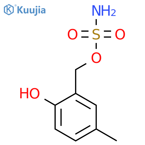 (2-Hydroxy-5-methylphenyl)methyl sulfamate structure