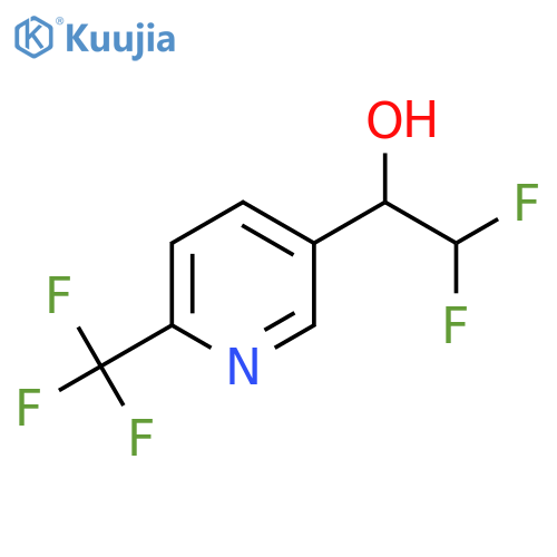 2,2-difluoro-1-6-(trifluoromethyl)pyridin-3-ylethan-1-ol structure